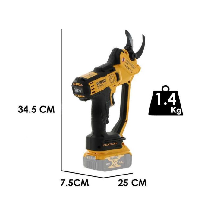 DeWalt DCMPP568N-XJ akkukäyttöiset oksasakset, 18 V, 38 mm