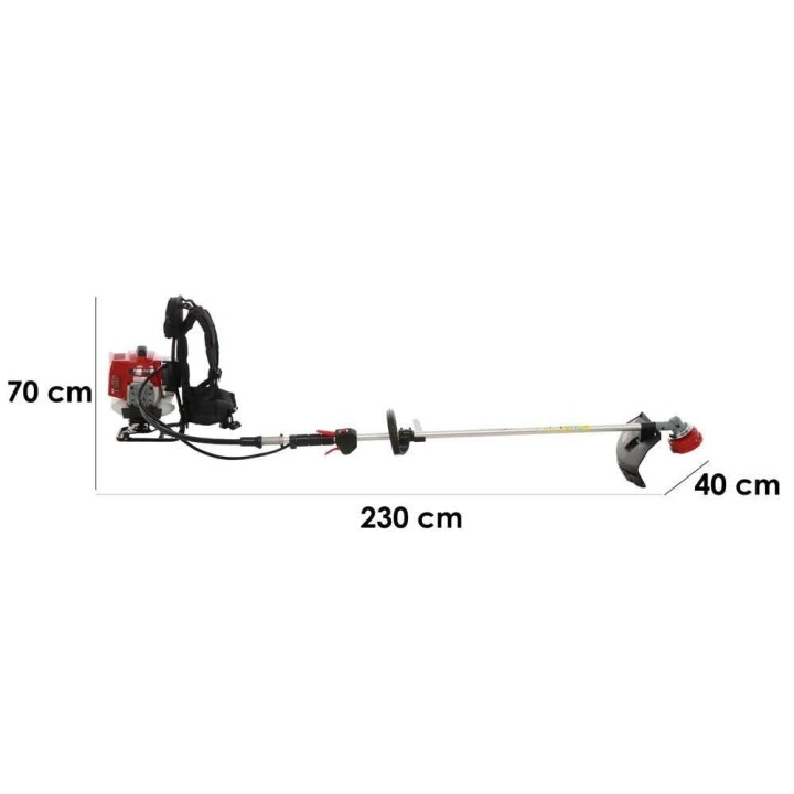 EuroMech TJ 53 EC selkäraivaussaha, Kawasaki TJ 53 E, 53,2 cm³, 2,7 HP