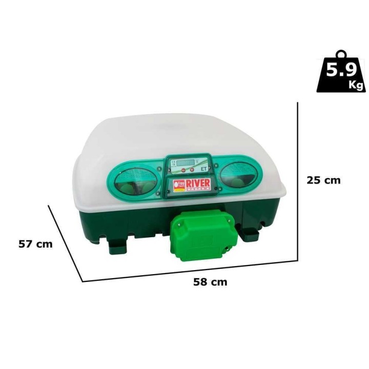 River Systems ET 49 automaattinen hautomakone, 49 munaa, 170 W, 230 V