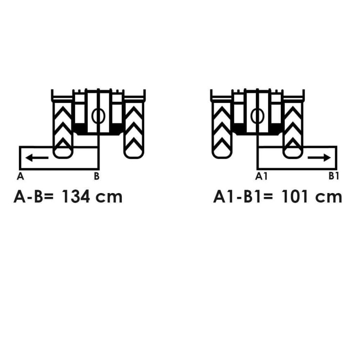 GeoTech Pro MFM 175-H traktorimurskain, 175 cm, hydraulinen sivuttaissiirto