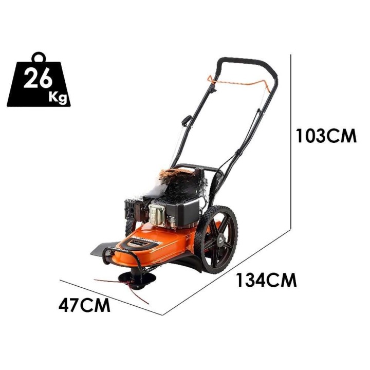Redback S22-T6 pyörillä kulkeva bensiinikäyttöinen raivaussaha, 146 cm³, 55,5 cm