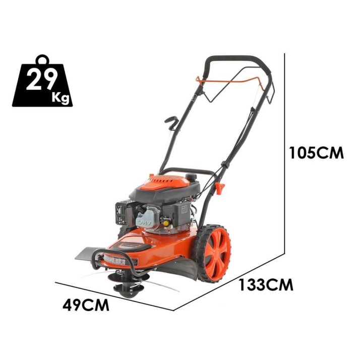 Redback S22V-T6 pyörillä kulkeva raivaussilppuri, 146 cm³, 5 HP, 55,5 cm