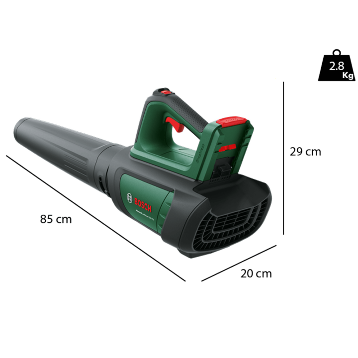 Bosch AdvancedLeafBlower 36V-750 akkulehtipuhallin, 36 V, 250 km/h