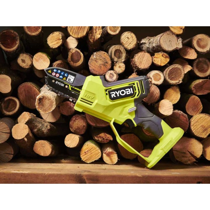 Ryobi RY18PSX10A-0 akkukäyttöinen oksasaha, 18 V, 10 cm, ilman akkua ja laturia