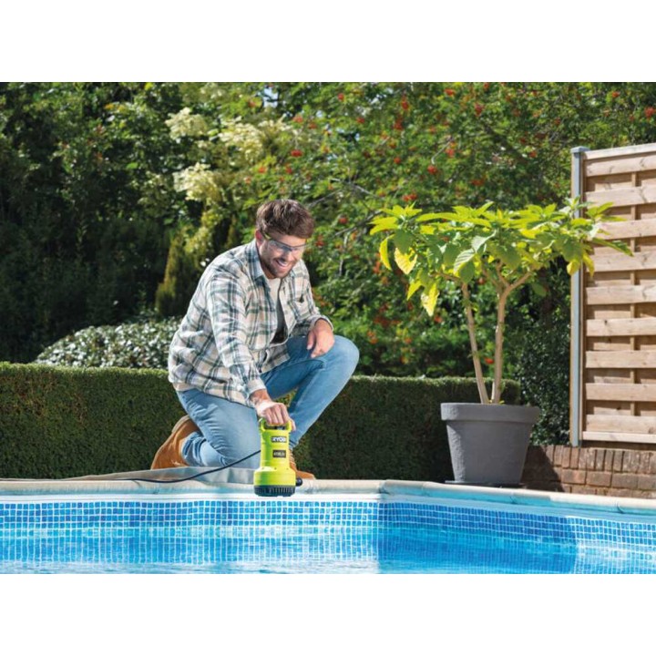 Ryobi RY18SPA-0 akkukäyttöinen uppopumppu, 18 V, 4 200 l/h, ilman akkua