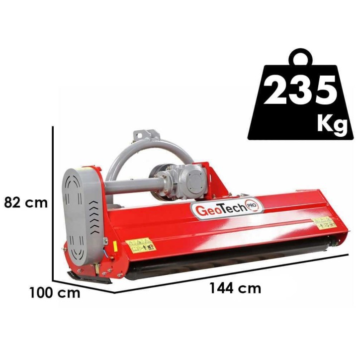 GeoTech Pro KFM 130M traktorimurskain, 25–30 HP, 127 cm