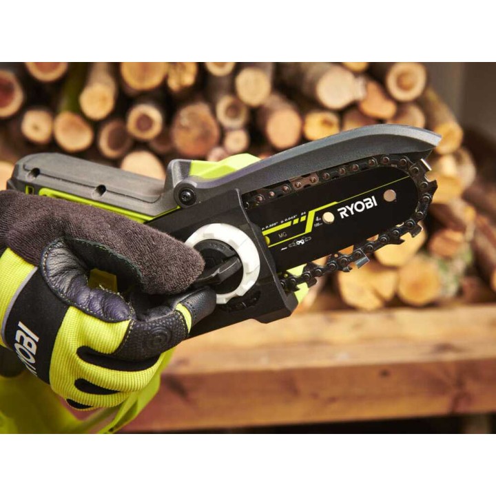 Ryobi RY18PSX10A-120 akkukäyttöinen oksasaha, 18 V, 10 cm, 2 Ah