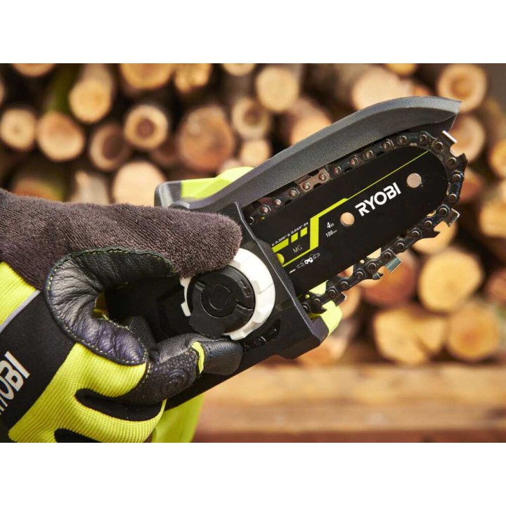 Ryobi RY18PSX10A-120 akkukäyttöinen oksasaha, 18 V, 10 cm, 2 Ah
