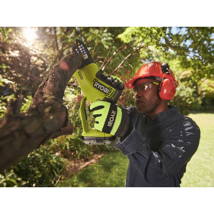 Ryobi RY18PSX10A-120 akkukäyttöinen oksasaha, 18 V, 10 cm, 2 Ah