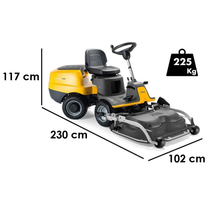 Stiga Park 300 etuleikkurilla, 16 HP, hydrostaattinen vaihteisto, 95 cm