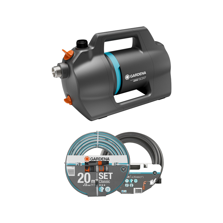 Gardena 4200 Silent puutarhapumppu 600 W 4 200 l h letkusarja