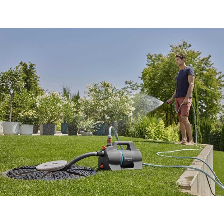Gardena 4200 Silent puutarhapumppu, 600 W, 4 200 l/h, letkusarja