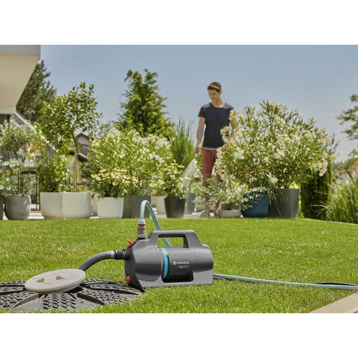 Gardena 4200 Silent puutarhapumppu, 600 W, 4 200 l/h, letkusarja