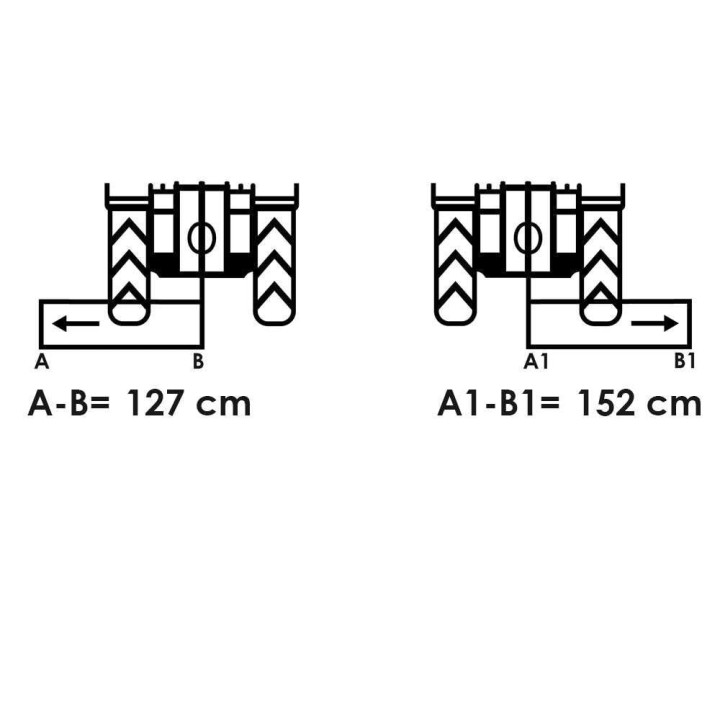 GeoTech Pro HFM 205-H traktorimurskain, hydraulinen sivusiirto, 202 cm työleveys