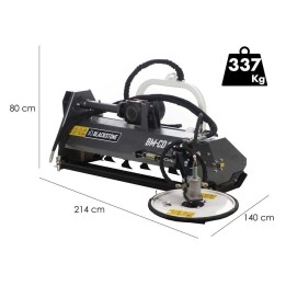 BlackStone BM CD 140 traktorimurskain rivivälileikkuri 140 cm hydraulinen sivusiirto