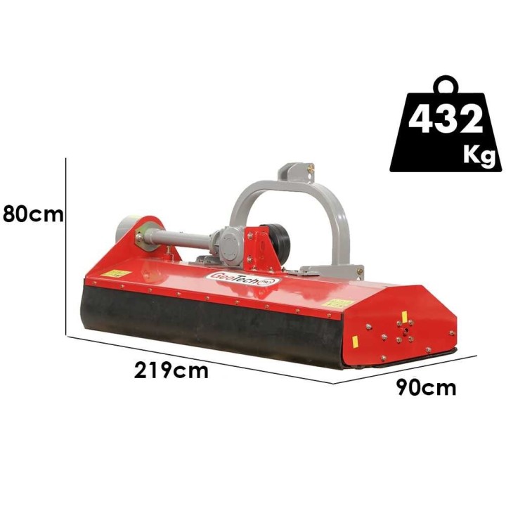GeoTech Pro HFM 205 traktorimurskain, 202 cm, 50–80 HP, 432 kg