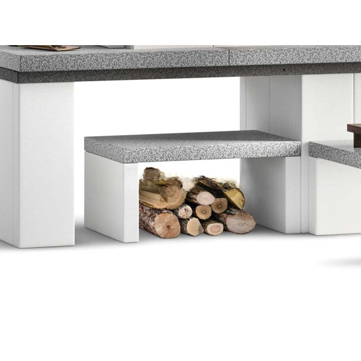 Palazzetti New York muurattu puu- ja hiiligrilli, 76 × 37 cm, 1 370 kg