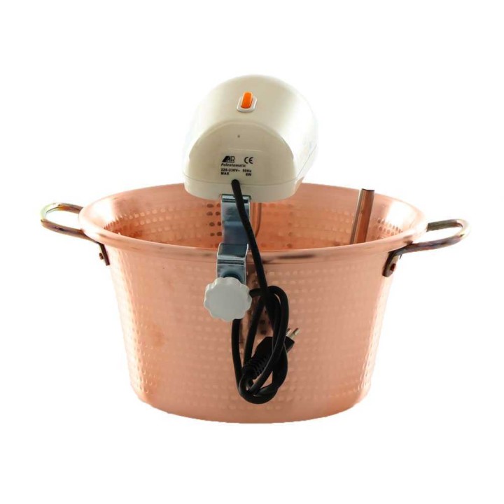 LAR Polentamatic sähköinen kuparipata polentalle, 6,5 l, 8 W, 220 V