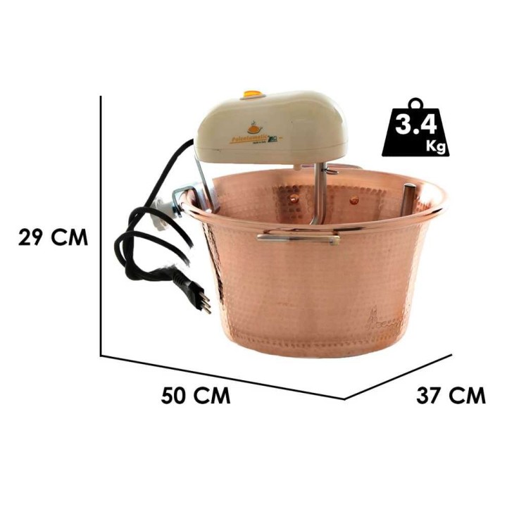 LAR POLENTAMATIC sähköinen kuparipata, 6,5 l, 8 W, induktiokäyttöön
