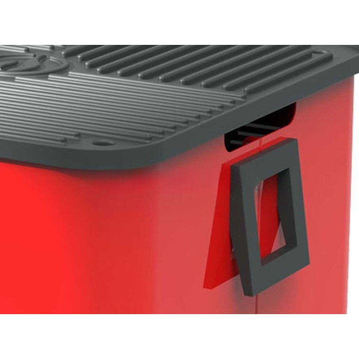 Linea VZ Happy punainen pellettigrilli, Ø 35 cm, 1 225 cm²