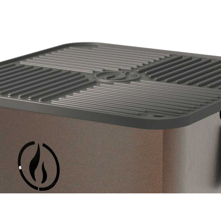 Linea VZ HAPPY corten-pellettigrilli, Ø 35 cm, 10 kg