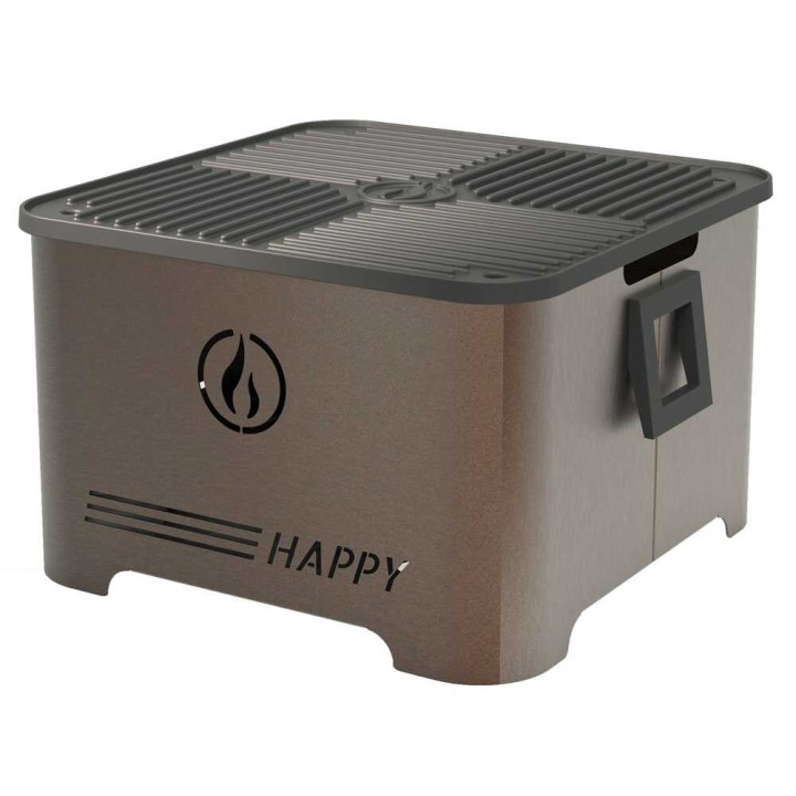 Linea VZ HAPPY corten-pellettigrilli, Ø 35 cm, 10 kg