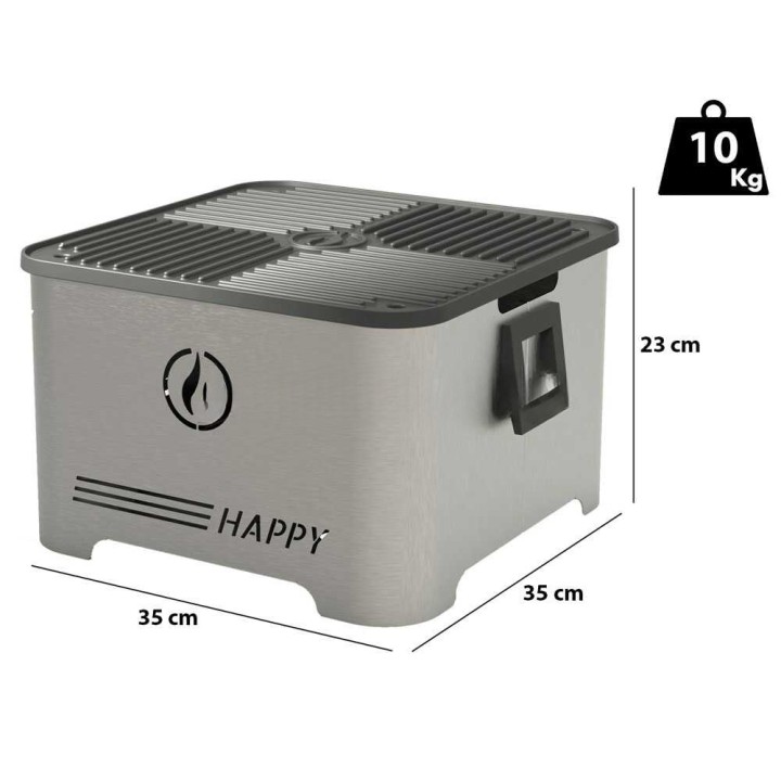 Linea VZ HAPPY inox pellettigrilli, Ø 35 cm, 10 kg