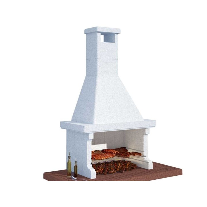 Linea VZ Panarea muurattu hiili- ja puugrilli, 94 × 40 cm, 750 kg