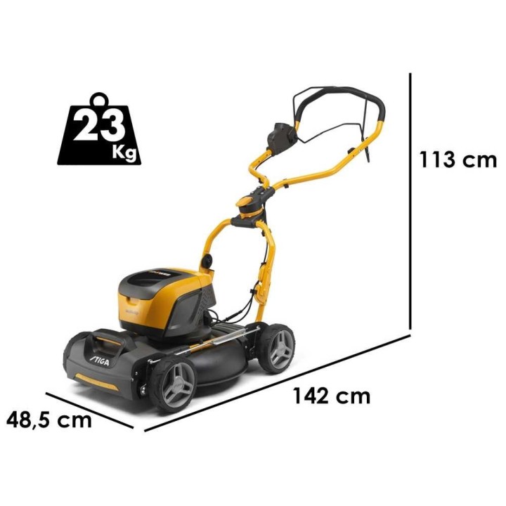 Stiga Multiclip 547e S Kit akkuruohonleikkuri, 45 cm, 2 × 48 V / 4 Ah