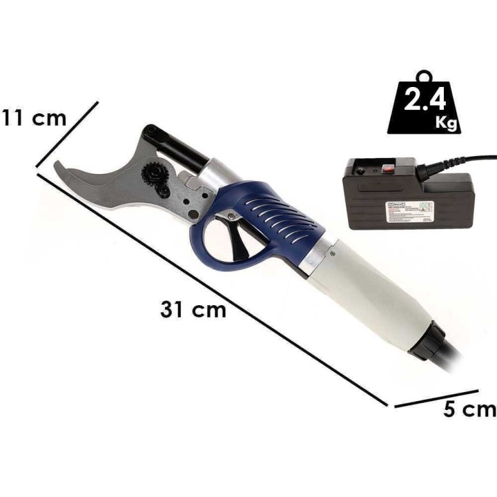 BullMach ARTEMIS 45 PRO sähköoksasakset jatkovarrella, 36 V, 4 Ah, 45 mm