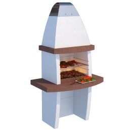 Linea VZ Tenerife ulkogrilli puulle ja hiilelle 55 40 cm betoni