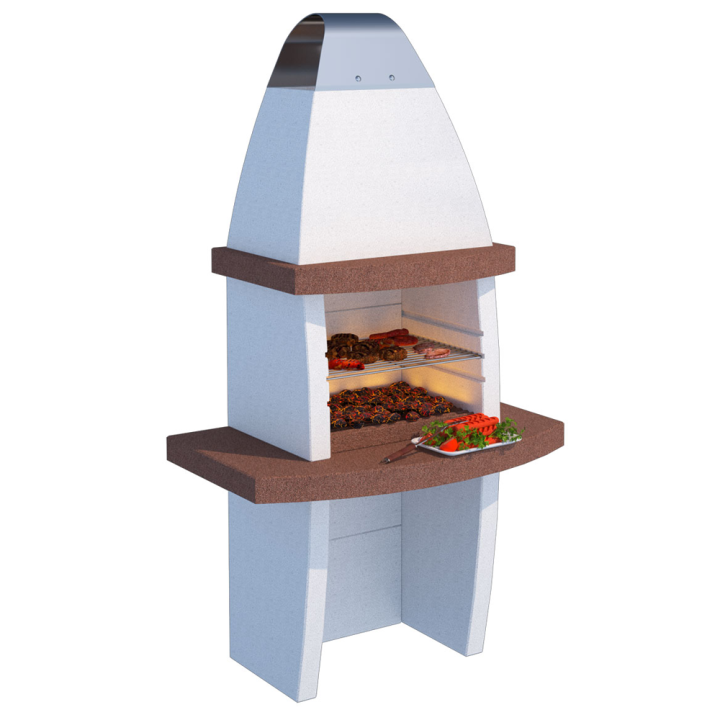 Linea VZ Tenerife ulkogrilli puulle ja hiilelle 55 40 cm betoni