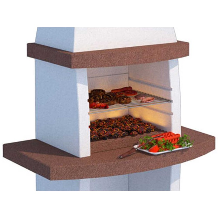 Linea VZ Tenerife ulkogrilli puulle ja hiilelle, 55 × 40 cm, betoni