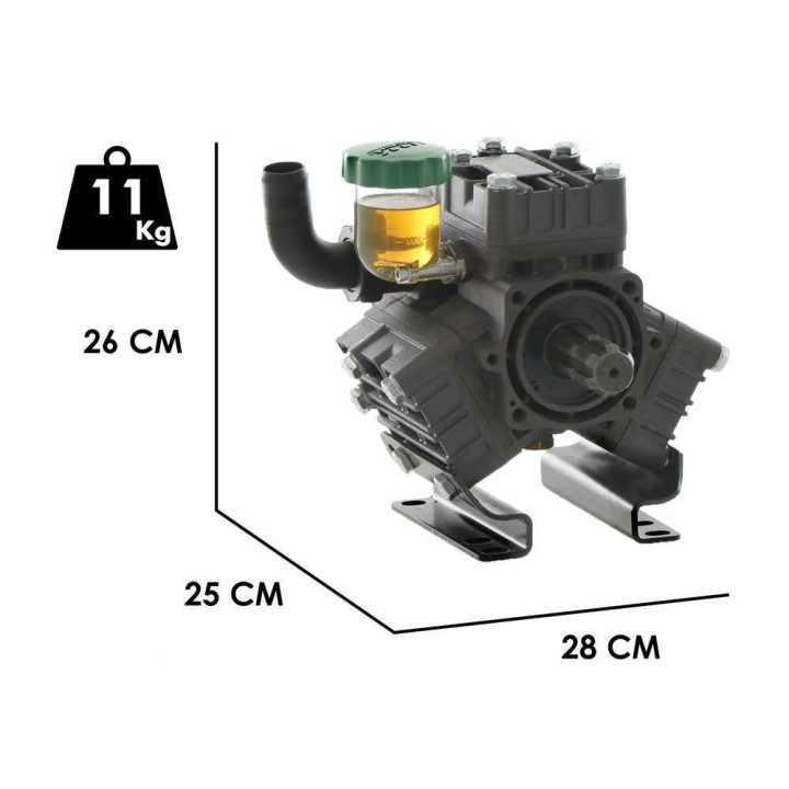 Udor Kappa 43 1C kalvopumppu traktoriin, 46 l/min, 40 bar, 4,3 HP
