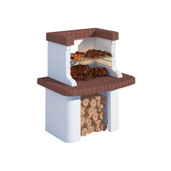 Linea VZ Gavi muurattu grilli puulle ja hiilelle, 67 × 40 cm