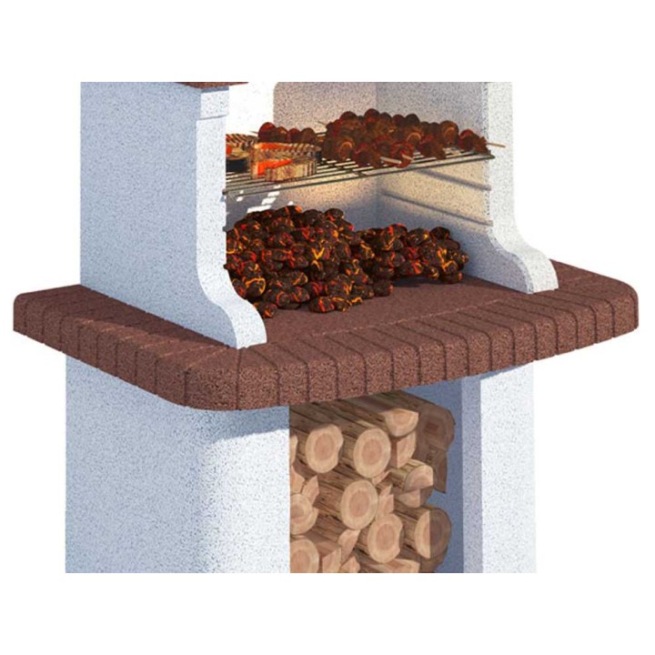Linea VZ Gavi muurattu grilli puulle ja hiilelle, 67 × 40 cm