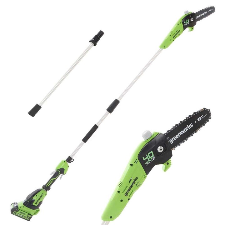 Greenworks G40PSFK2 akkupylväsleikkuri 40 V 2 Ah 270 cm rescue