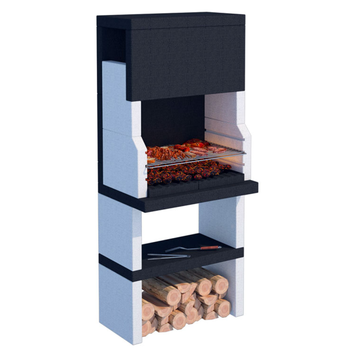 Linea VZ Stoccolma muurattu puu ja hiiligrilli 67 40 cm 390 kg