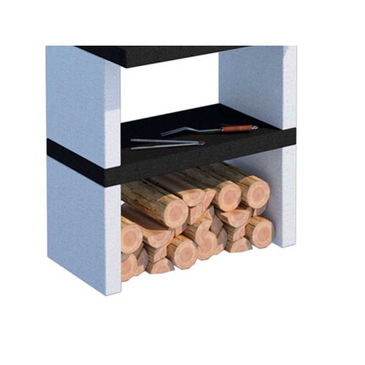 Linea VZ Stoccolma muurattu puu- ja hiiligrilli, 67 × 40 cm, 390 kg
