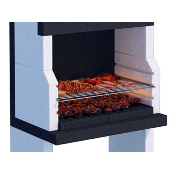 Linea VZ Stoccolma muurattu puu- ja hiiligrilli, 67 × 40 cm, 390 kg
