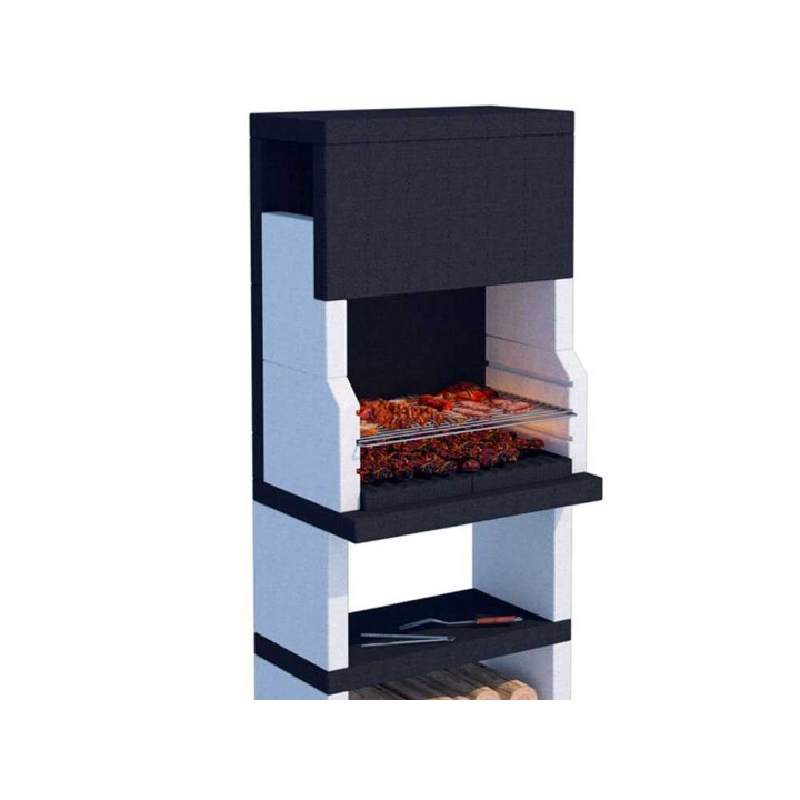 Linea VZ Stoccolma muurattu puu- ja hiiligrilli, 67 × 40 cm, 390 kg