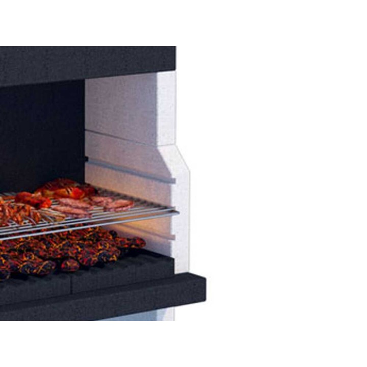Linea VZ Stoccolma muurattu puu- ja hiiligrilli, 67 × 40 cm, 390 kg