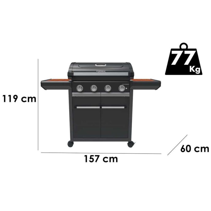 Campingaz 4 Series Premium W kaasugrilli, 4 poltinta, 3 312 cm²