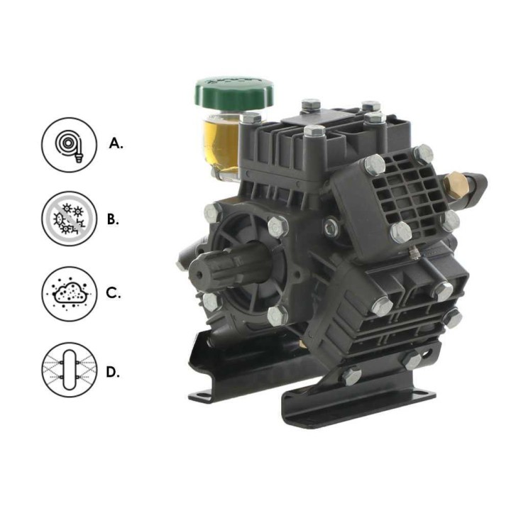 UDOR KAPPA 65 1C kalvopumppu traktoriin, 67 l/min, 40 bar, 6,5 HP