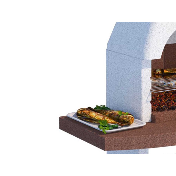Linea VZ Treviso hiiligrilli, sementti, 67 × 40 cm