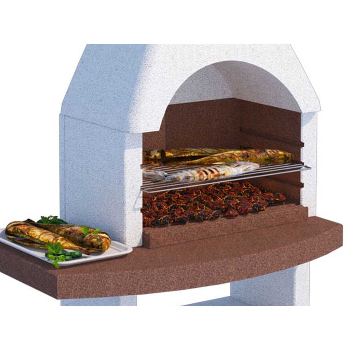 Linea VZ Treviso hiiligrilli, sementti, 67 × 40 cm