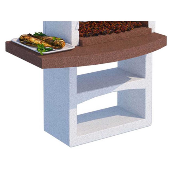 Linea VZ Treviso hiiligrilli, sementti, 67 × 40 cm