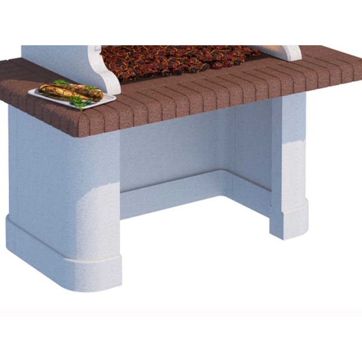 Linea VZ Vulcano muurattu puu- ja hiiligrilli, 88,5 × 40 cm, 670 kg