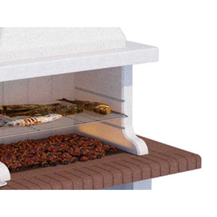 Linea VZ Vulcano muurattu puu- ja hiiligrilli, 88,5 × 40 cm, 670 kg