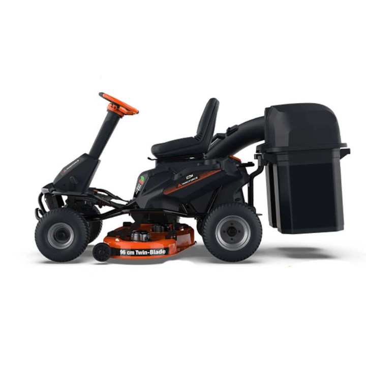 Yard Force E559 akkukäyttöinen ajoleikkuri, 56 V, 96 cm, keruu ja silppuleikkuu